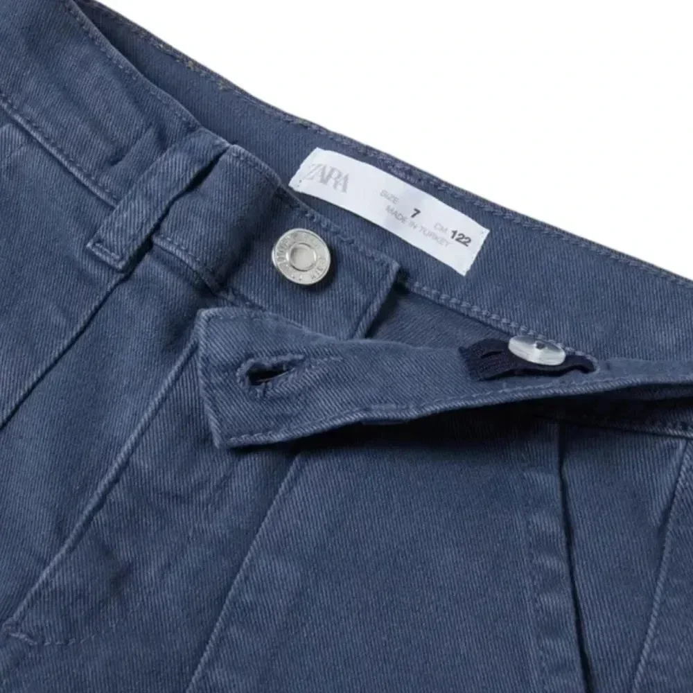 ZARA Kids | Ink Blue | STRETCH FIT CARGO JEANS
